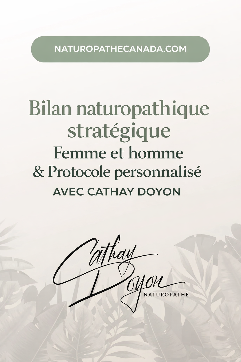 229-Bilan naturopathique - Protocole personnalisé